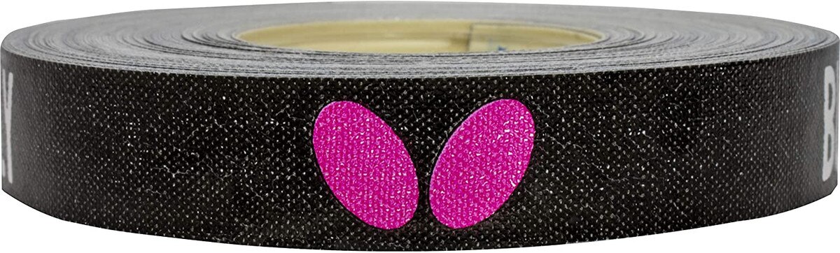 Side Tape Butterfly Black/Magenta 12mm: Butterfly Logo on Roll